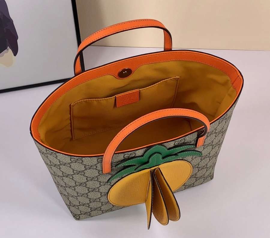 Gucci Children's GG tote with pineapple 580840 KWZCN 9754